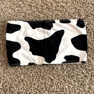 Cow Print Bandeau Top